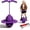 Purple, variant on Balance Jumping Ball, Pogo Jumper with Handle and Ball Pump, Jumper Balls for Kids & Adults, Pogo Stick with Non-Slip Footpads, Safe and Fun