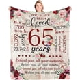 thumbnail image 1 of LHSHID 50th Birthday Gifts for Women Blanket 50th Birthday Decorations Woman 50th Birthday Gift Ideas Gifts for 50 Year Old Women 1973 Birthday Gifts for Women Throw Blanket 50x60in, 1 of 6