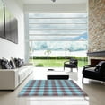 thumbnail image 7 of Ahgly Company Machine Washable Indoor Rectangle Transitional Blue Diamond Blue Area Rugs, 5' x 7', 7 of 7