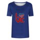 thumbnail image 4 of Fiudx Camisas para Mujer Camiseta de Manga Corta con Cuello Redondo y Estampado Del Día de La Independencia para Mujer, Top/Camisa de Manga Corta con Cuello Redondo, 4 of 4