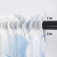 thumbnail image 5 of Blue Butterfly Valance Curtains for Kitchen/Living Room/Bathroom/Bedroom Window, Rod Pocket Small Topper Half Short Window Curtains Voile Sheer Scarf, Watercolor Botanical Spring Summer 54"x18", 5 of 8