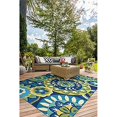 thumbnail image 3 of Couristan 37781014020040T 2 x 4 Pi. Tapis de Marée Rip Covington - Océan & Vert, 3 of 10