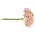 thumbnail image 4 of 100 piezas Mini rosas artificiales ramo de flores falsas boda fiesta hogar decoración romántica Rosado Zulema Flor artificial, 4 of 8