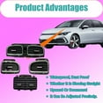 thumbnail image 6 of Center Dash AC Outlet Air Vent Panel, Fits For VW Jetta Golf MK6 2009-2013, OEM:5KD819728 5KD819703, Rear Dashboard Trim Cover Outlet Grille Panel.-black-fourpiece set, 6 of 6