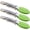 Green, variant on Small Tongs with Silicone Tips 7-Inch Mini Serving Tongs-7-inch 3pcs Black