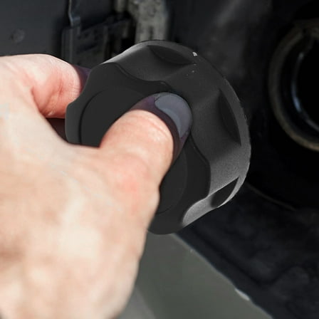 GARVALON Lawnmower Gas Cap Replacement 1Pack Black PP Material 4.50X4.50X1.70Cm