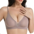 thumbnail image 7 of Jelly Seamless Bras for Women, Deep V Wireless Bralette with Lace, Support Push up Supportive Brassieres, 7 of 7