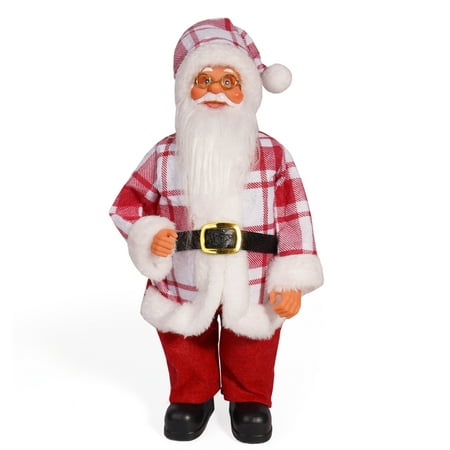 

Christmas Outdoor Decor Christmas 12 inch Cute Santa Claus Doll Standing Posture Santa Claus Doll Window Decoration Christmas Decorations Outdoor Q8Multicolor