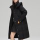 thumbnail image 5 of Parkas de manga larga para mujer, otoño e invierno, holgadas, de longitud media, con capucha, cálidas, abrigos de manga larga para mujer, 5 of 5