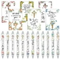 thumbnail image 2 of CoreLiving 6 Sets Christian Bulk Gifts for Women Inspirational Bible Verse Pens Spiral Notebooks Faith Journal Religious Scripture Ballpoint Pens Bookmarks Easter Church Supply, 2 of 9