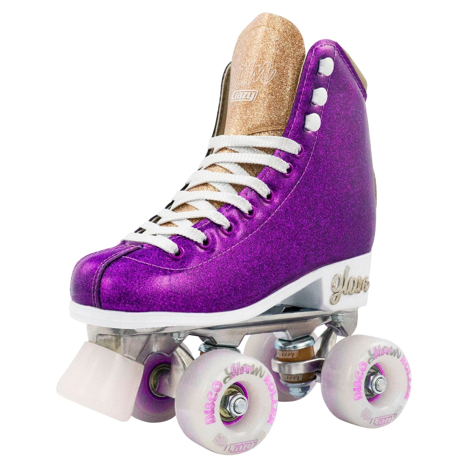 Quad Roller Skates Disco Glam Purple/Gold
