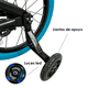 thumbnail image 2 of Bicicleta Infantil Rodada 16 Kubor NEON Azul, 2 of 5