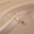 thumbnail image 3 of Collar de gargantilla para mujer, colgante de jade hetiano verde natural, regalo de cumpleaños de joyería de cadena de perlas de agua dulce con cuentas ajustables de riqueza de la suerte, 3 of 4