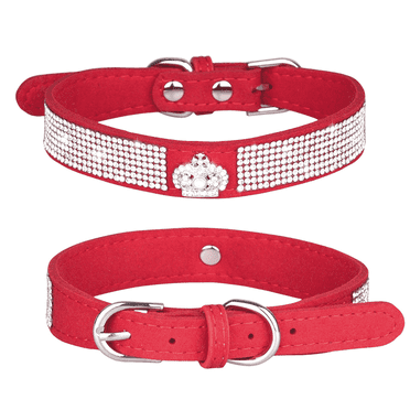 GASTROPOD Cat Collar,Lightweight Adjustable Pet Collar for Small to Large Cats,Elegant Rhinestone Crown Pet Collar,Breathable Soft Nylon Pet Collar