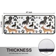 thumbnail image 5 of Kitchen Rugs Sets Of 2,Dachshund Footprint Anti Fatigue Kitchen Mat Rugs Non Slip Washable,Decorative Kitchen Floor Mats for Kitchen,Sink,Laundry,17"x47"+17"x47", 5 of 5