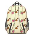 thumbnail image 3 of Saint Bernard and Roses Backpack for School, Cute School Bag with Adjustable Shoulder Straps and Padded Back, 16.9"x12.6"x5.9", 3 of 5