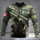 thumbnail image 3 of Nueva sudadera con capucha con estampado de camuflaje y bandera de Canadá con emblema nacional ucraniano en 3D para hombres y mujeres, sudadera informal con capucha militar, ropa, 3 of 4