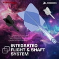 thumbnail image 2 of CHL-Force 90 | Integrated Precision Moulded Dart Flight And Shaft System, Pack of 3 Professional Highly Durable 2-In-1 Combined Dart Flights And Stems | Standard No.6, 2 of 4