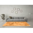 thumbnail image 3 of Ahgly Company Indoor Square Abstract Orange Modern Area Rugs, 7' Square, 3 of 4