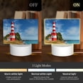 thumbnail image 3 of Cauagu Lighthous for Rectangle Acrylic Night Light - Acrylic Modern Bedside Light with LED Light Lamp Base - Decorative Night Lamp for Restaurant Bar Cafe Shop, 3 of 9