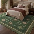 thumbnail image 2 of TURCURNO 8x10 Olive Green Area Rugs, Retro Distressed Non-Slip Washable Durable Indoor Rug for Living Room Dining Room, 2 of 11