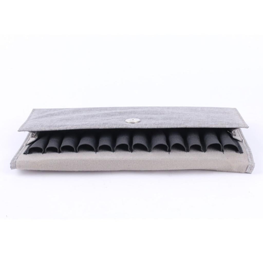 Giaone Pen Bag 12 Compartments Soft Lining Magnetic Closure Design for Fountain Pen