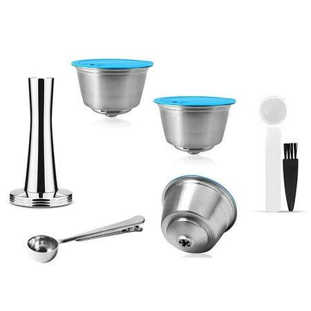 

xinhuadsh Coffee Capsule Filter Safe 1 Set Easy Clean Reusable Coffee Capsule Dripper Wear-resistant Sturdy for Dolci Gusto