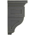 thumbnail image 3 of Ekena Millwork 6"W x 6 3/4"D x 12"H Large Reyes Wood Vintage Decor Corbel, Black, 3 of 6