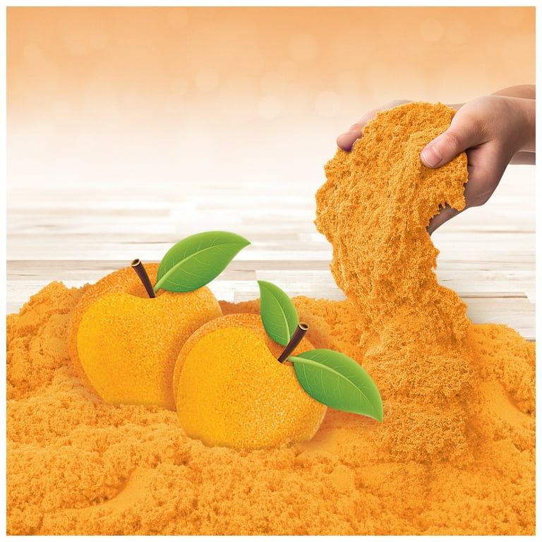 Kinetic Sand, 8oz Perfect Peach Scented Play Sand (Packaging May