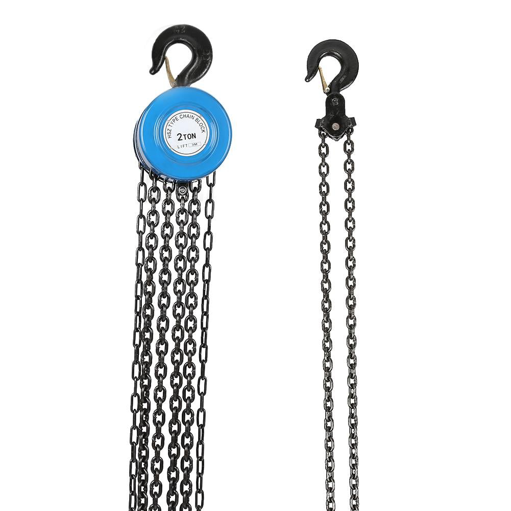 2T Chain Puller Block Fall Chain Hoist Hand Tools Workshop Lifting Chain+Hook 
