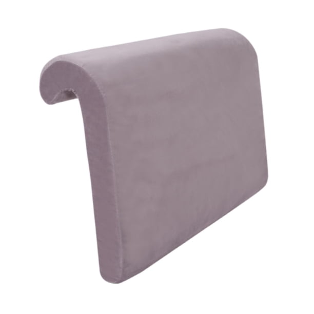 Cabecero colgante para cama de dormitorio, almohada con funda extraíble, almohada moderna para cabecera, soporte lumbar, funda protectora, decoración Franela gris claro