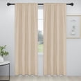 thumbnail image 1 of Cortinas Blackout con Bolsillo para Barra Fácil de Usar 34x84 pulgadas Beige 2 Paneles, 1 of 7