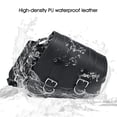 thumbnail image 3 of Right Side Universal Motorcycle Saddlebag Refit Tool Bag with Bottle Holder, Black, PU Leather, Waterproof, 3 of 8