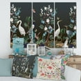 thumbnail image 1 of Designart Chinoiserie With Birds and Peonies IV Canvas Wall Art, 1 of 4