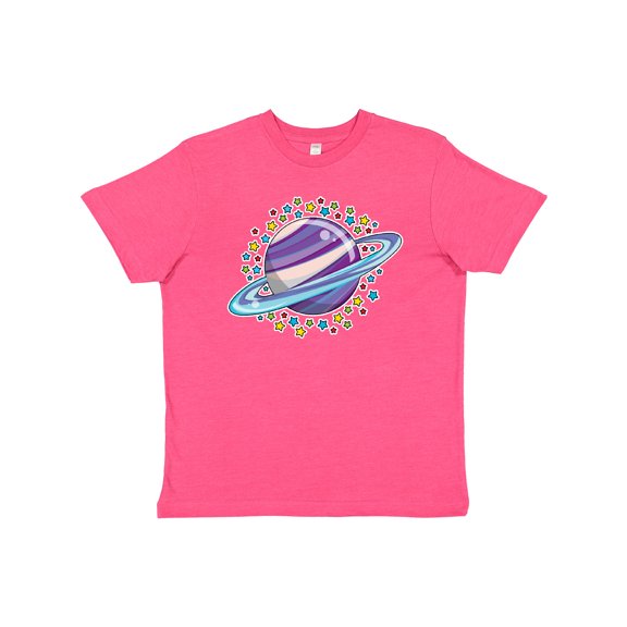 Inktastic Planet Saturn with Stars Youth T-Shirt