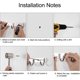 thumbnail image 4 of Perchero montado en la pared, 2 piezas Ganchos para abrigos montados en la pared, Perchero montado en la pared de acero inoxidable para dormitorio, pasillo, baño, oficina, ropa, toalla, somb, 4 of 5