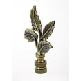 thumbnail image 6 of Home Concept Leaves Antique Brass Lamp Finial, 3"h Bronze, 6 of 7