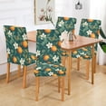 thumbnail image 2 of Yayeee 4 Pack Dining Chair Covers Stretch Parson Chairs Slipcovers Seat Protector, Floral Orange Pattern, 2 of 6
