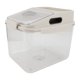 thumbnail image 4 of Rice Storage Container Airtight Dampproof Rice Bin Large Capacity Transpatent Rice Bucket for Household Khaki 22lb, 4 of 5