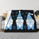 thumbnail image 1 of Fotbe Christmas Gnome Snowflake Manta de Franela con Estampado, Manta Ultrasuave para Cama, Sofá, Auto, Hipoalergénica y Antibolitas-50"x40", 1 of 6