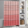 thumbnail image 5 of Gradient Pink Shower Curtain, Wood Grain Abstract Striped Simple Vintage Waterproof Shower Curtain Set with 12 Hooks Lightweight Bath Curtains Fabric Bathroom Decor 72x72 Inches, 5 of 9