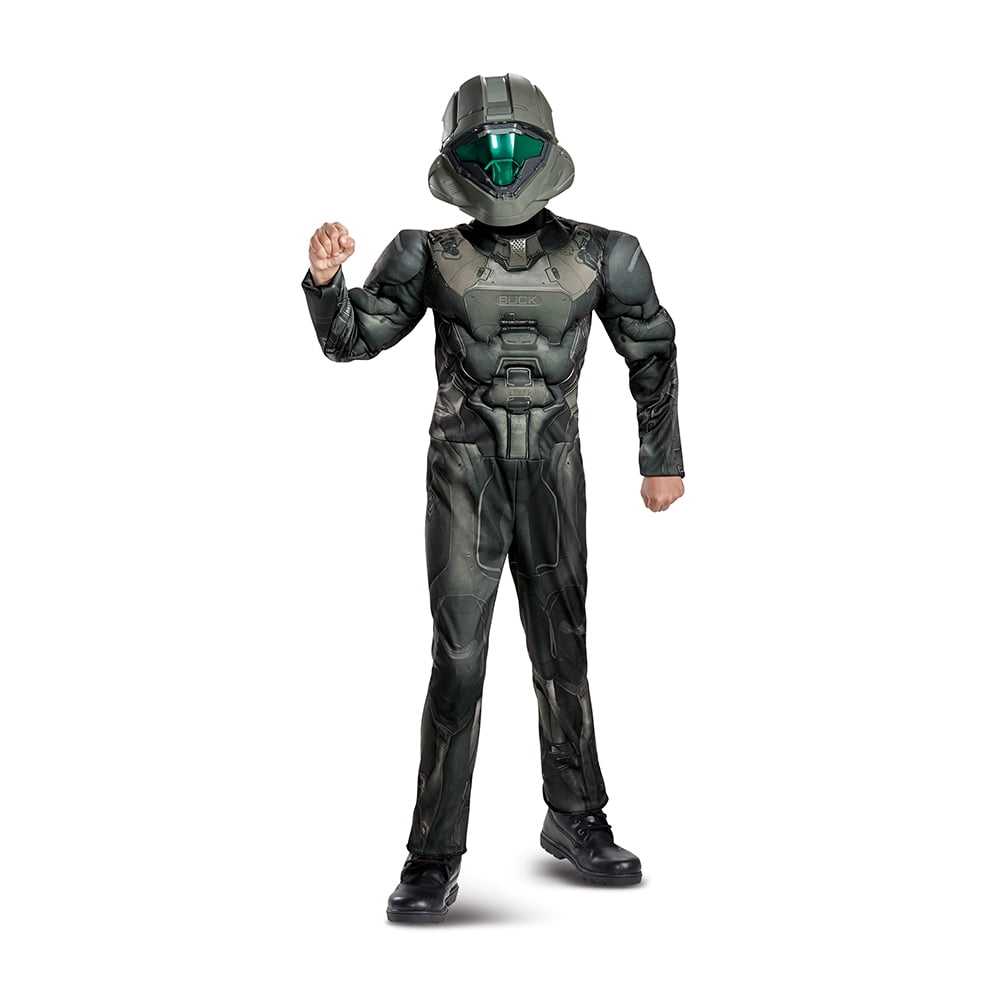 Halo Boys' Spartan Buck Classic Muscle Costume