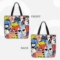 thumbnail image 2 of Xecao Funny Cats for​Reinforced Shoulder Tote Bag Scratch-Proof Design Spacious Organizer Crossbody Carry Daily Commute Must-Have, 2 of 7