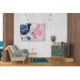 thumbnail image 2 of Epic Graffiti  'Fireworks Abstract Navy Blue Flower Crop' by Albena Hristova, Canvas Wall Art 34x26, 2 of 2