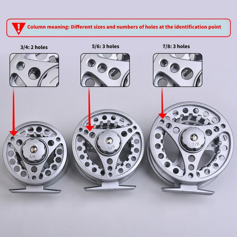 ROZYARD Fly Fishing Reel Size 3/4 5/6 7/8 Spool Fly Reel Tackle Accessories  Light Weight Aluminum Alloys Body Fly Fishing Reel - Walmart.com