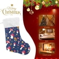 thumbnail image 4 of Coolnut Red Mushrooms Vegetables Christmas Stockings Christmas Presonalized Large Stocking Sock, Set of 1 Xmas Party Winter Decor Candy Bag Family Holiday Gift, 17.7 Inch, 4 of 7