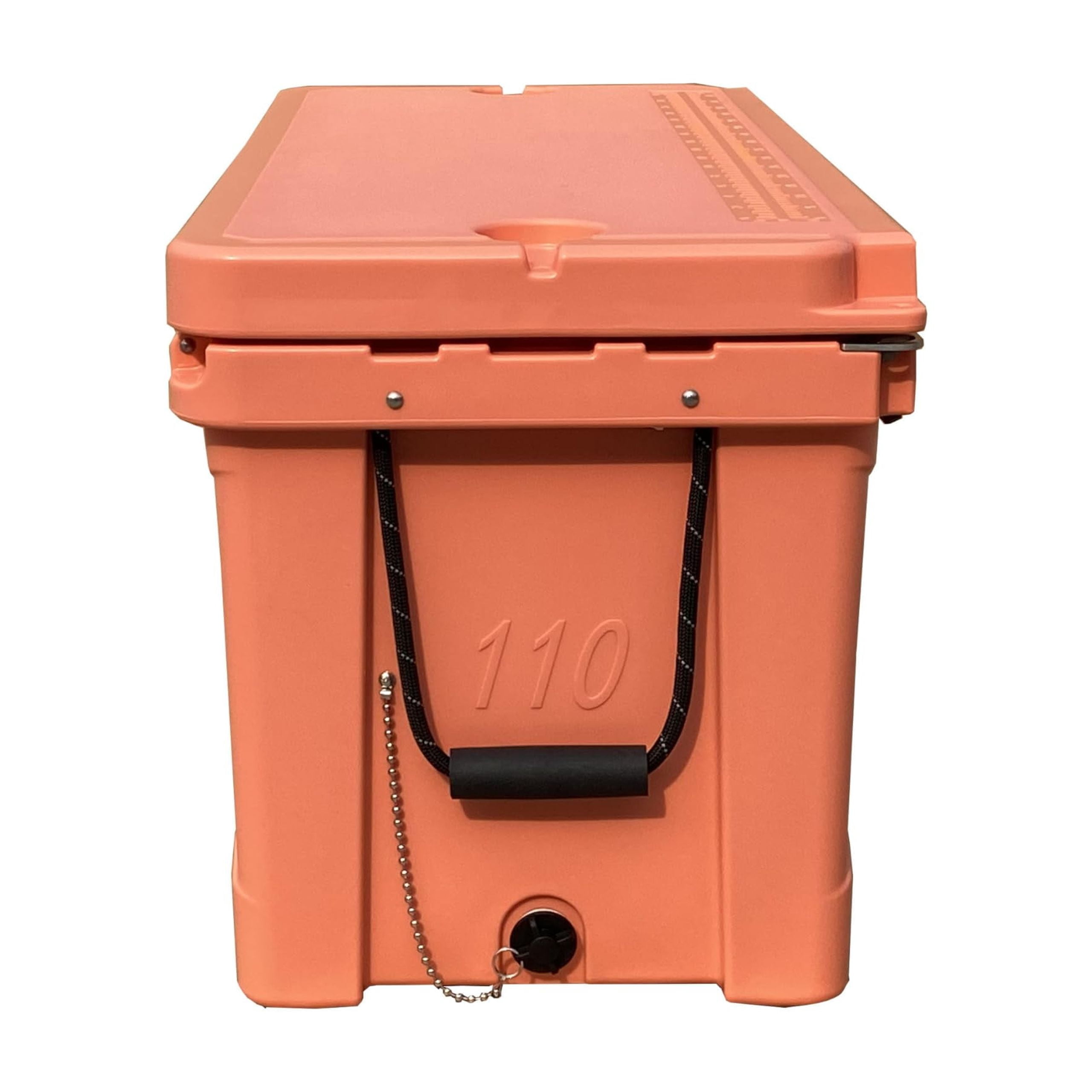 Hogg (Desert Flower) 110 QT Insulated Cooler with Wheels and Handles, Rolling Ice Chest with Wheels, Rotomolded Wheeled Coolers for Camping, Drinks, Outdoors