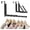 Black, variant on Over The Door Hooks, Small Space Double Folding Portable Over The Door Drying Rack for Laundry, Bathroom, Bedroom, Travel Storage and Drying (1Pack,Black)