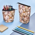 thumbnail image 5 of Lsque Colorful Seashells Pattern Telescopic Pencil Bag Pen Holder Stationery Case, Stand-up Retractable Transformer Bag Organizer, 5 of 6