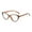 Brown, variant on Blue Light Blocking Glasses Unisex Clear View Kitty Eye Shape Frame Strong Hinge Smooth Transparent with Rim Eye Protection Clear Bluelight Glasses Spectacles